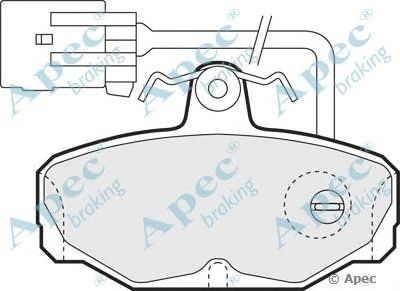 APEC BRAKING pad775 -  Комплект тормозных колодок, дисковый тормоз